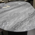 Grey marble table top close-up