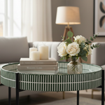 Imperial green tray table 500x500