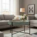 Imperial green tray table wider view