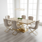 Jupiter Dining Table with Anah Chairs - Square format