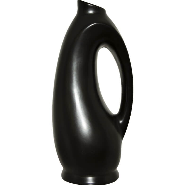 Noah handled Black Vase (23 cm)