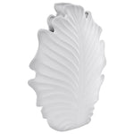 Matt White Leaf Vase (38 cm)