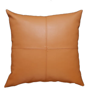 Leather Tan Cushion - MHF Decor-Delights