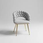 Light grey bubble dining chair