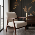 Linea Leisure Chair Walnut Close-Up