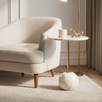 Orbita Marble Accent Side Table (55 H cm)