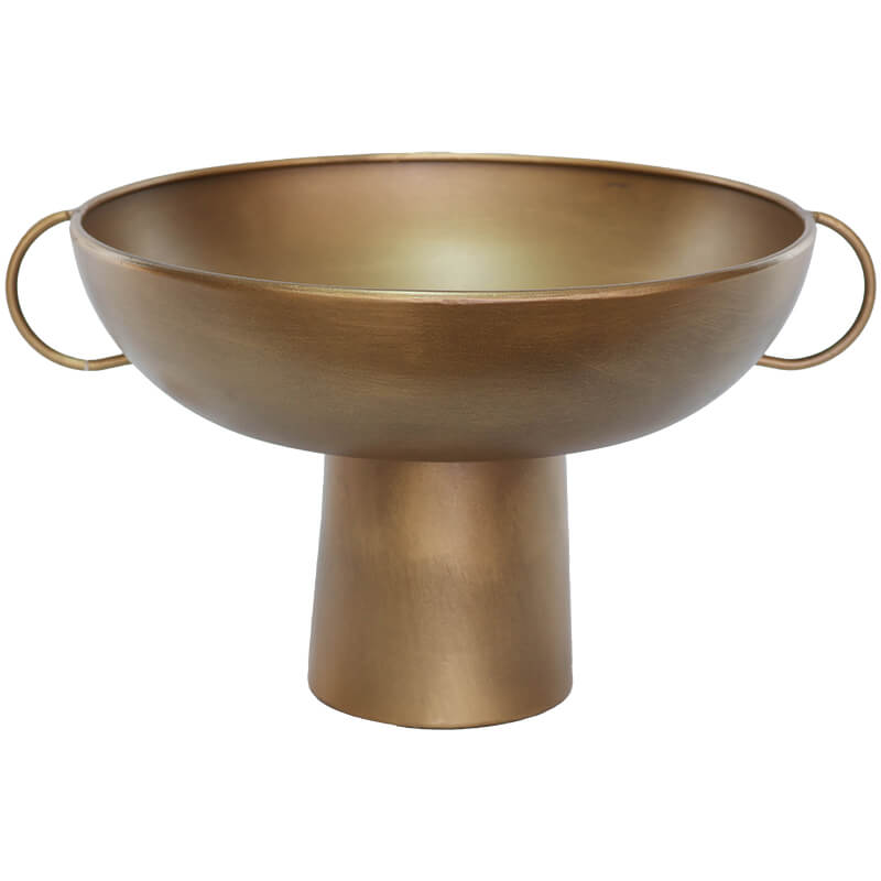 Handled Matt Gold Compote (21 cm)