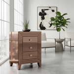 Mirrored Pedestal in Deep Dark Rose Gold - Contemporary Setting