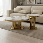 Modern coffee tables in contemporary setting