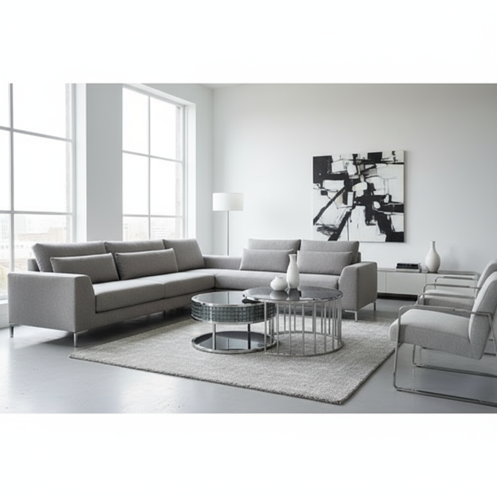 Mitchell Nesting Coffee Table Set (Available in Gold or Silver)