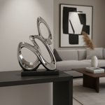 Modern sculpture in contemporary setting