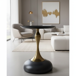 Modern side table in contemporary setting