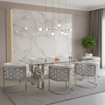 Morocco Dining Table with Catherine Chairs 1:1
