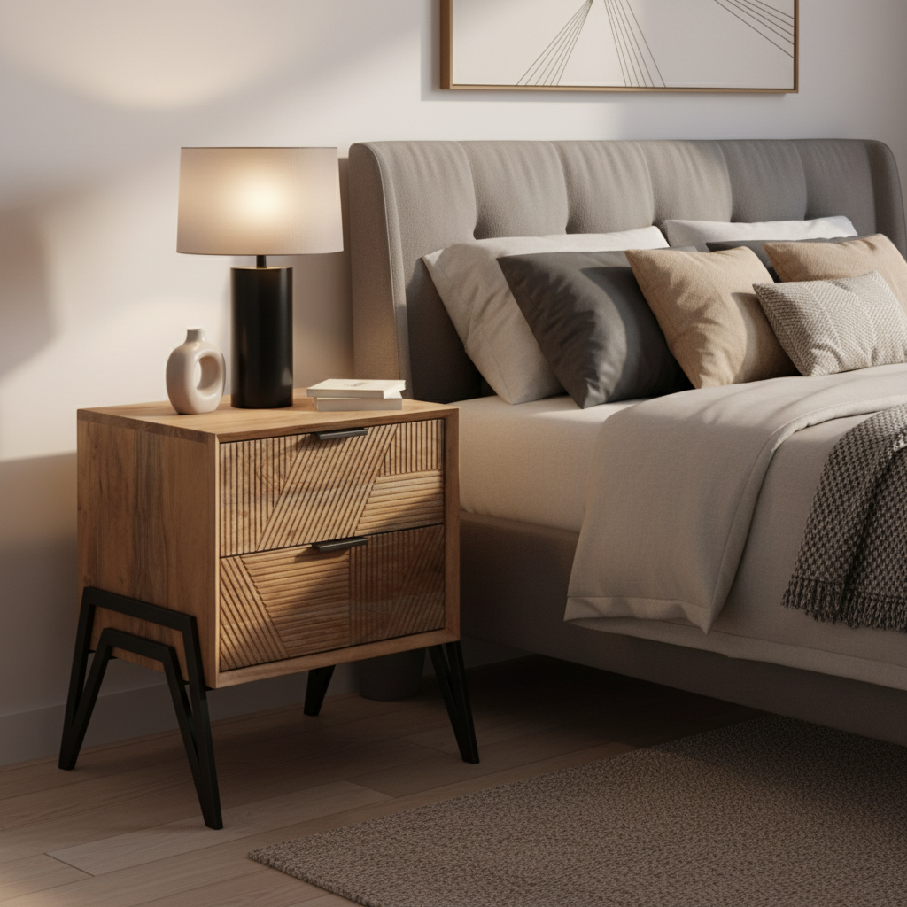 Nightstand in beautiful setting