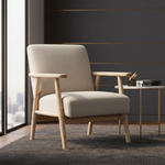 Oak Linea Leisure Chair Close-Up