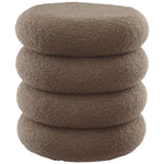 Fluffy Ottoman (Taupe) 40 H cm