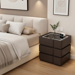 Plain Dark Brown Nightstand