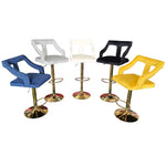 Gold Reva Velvet Bar Stool (Available in Blue, White, Grey, Black or Yellow)