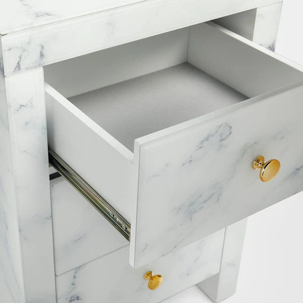 Dexter marble look Pedestals (66 cm)