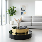 Rotating Coffee Table Contemporary Setting