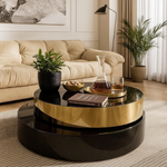 Round Rotating Coffee Table – Clean Square Image