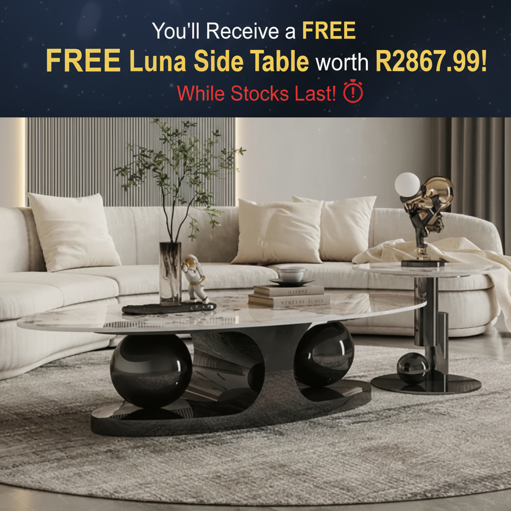 PROMO DEAL - Serenity Coffee Table (Available in Gold or Black) RECEIVE YOUR FREE MATCHING LUNA SIDE TABLE!