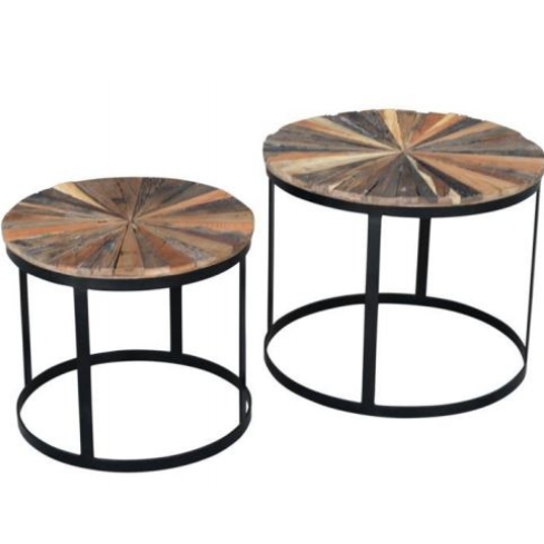 Callen Rustic Side Tables (Per Set)