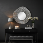 Silver Sunburst Mirror in Luxury Setting