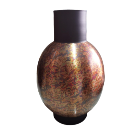 Antiq Black and Copper Vase (28 cm)