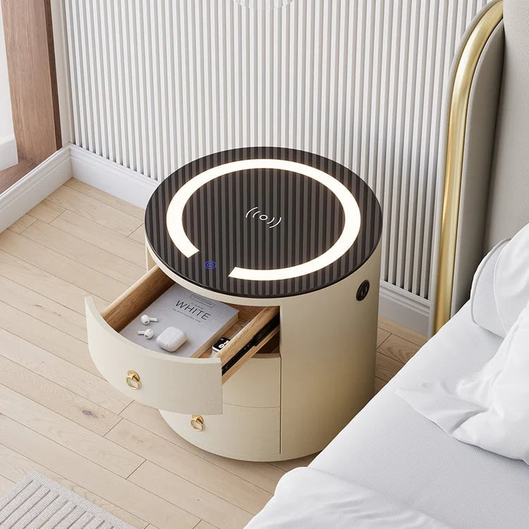 Freya Smart Nightstands/Pedestals (50 cm) Available in Black or White