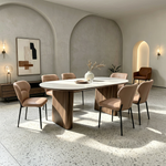 Square dining room image without writing or phone-screen elements