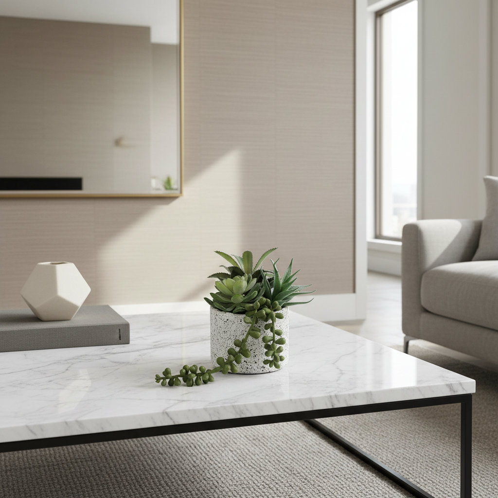 Succulent in contemporary setting