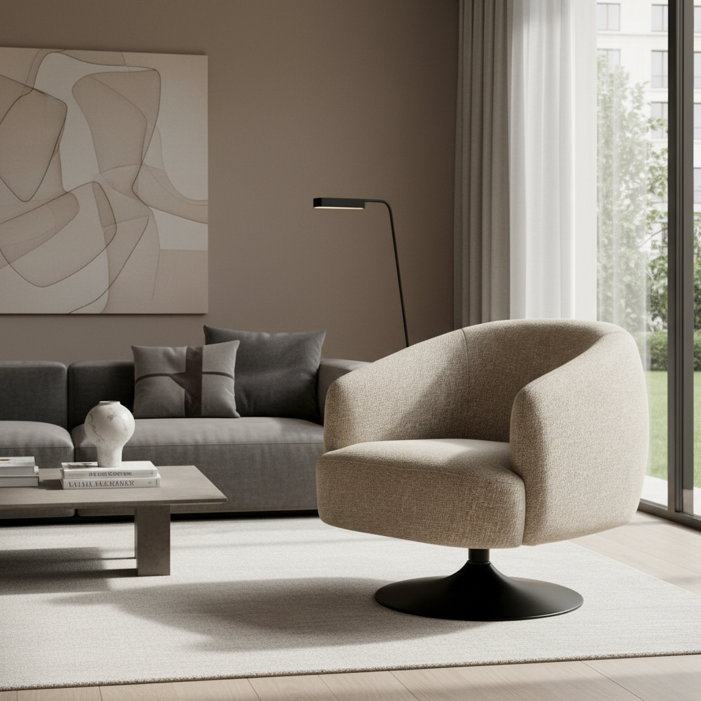 Swivel Chair in Contemporary Setting