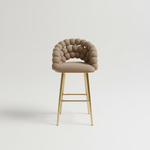 Taupe bubble bar stool