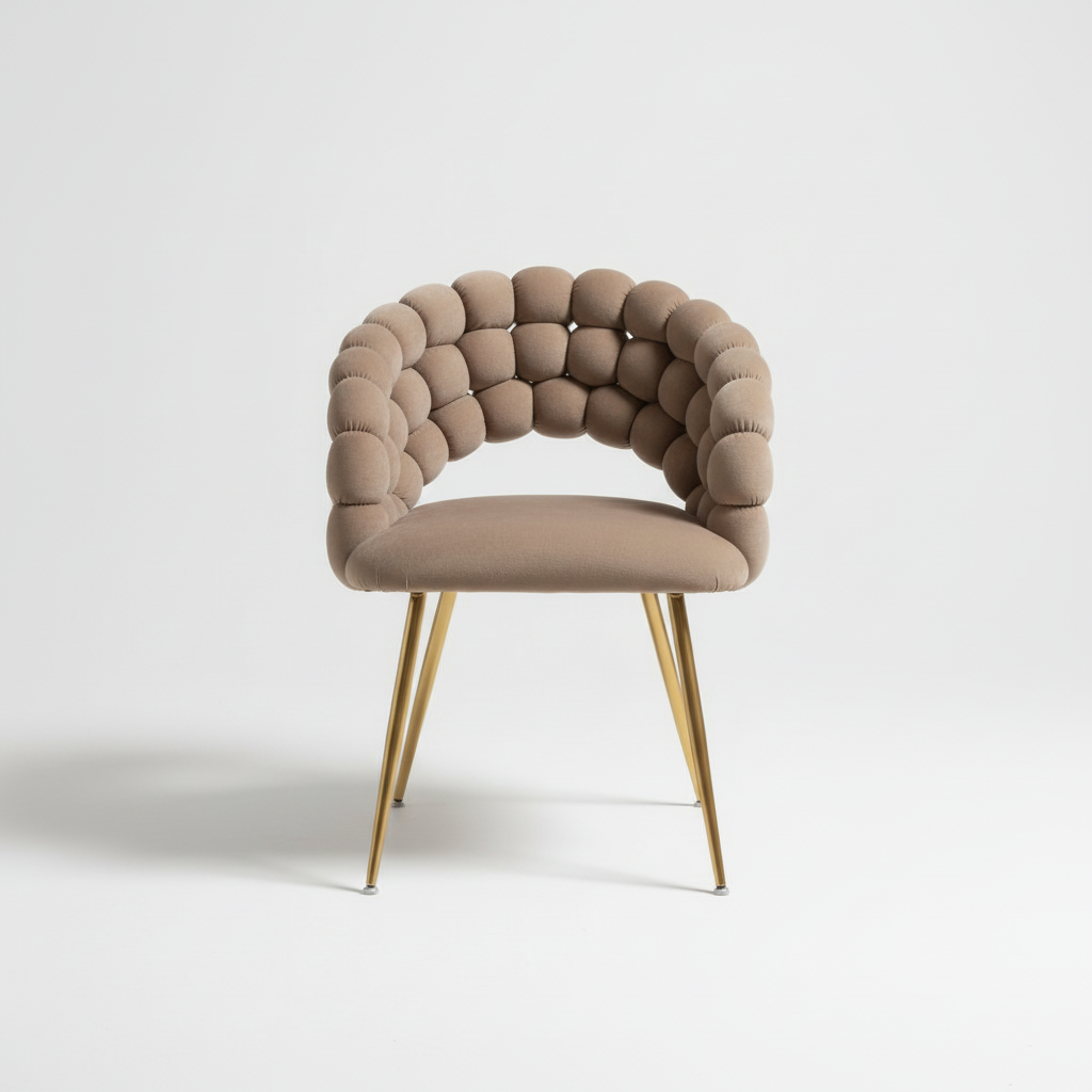 Taupe bubble dining chair
