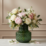Textured Green Vase Close Up