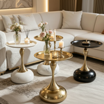 Three Luxury Side Tables Square