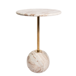 Orbita Marble Accent Side Table (55 H cm)