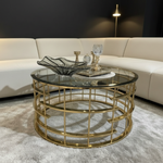 Vault Round Coffee Table Gold - No Text