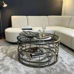 Vault Round Coffee Table - Lifestyle