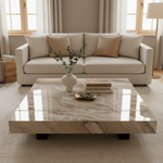 The Sahara Marble Coffee Table (100 cm) Grey