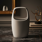 White bag vase in luxurious setting