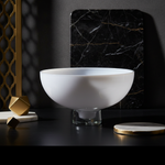 White bowl in elegant setting - square format