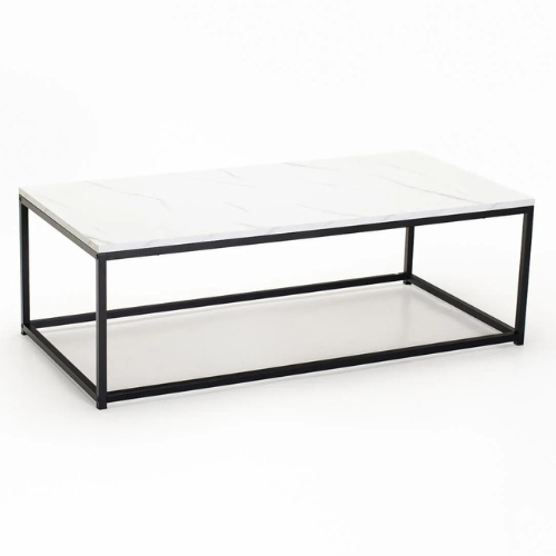 Genene Coffee Table (120 cm) Available in Black or White Marble