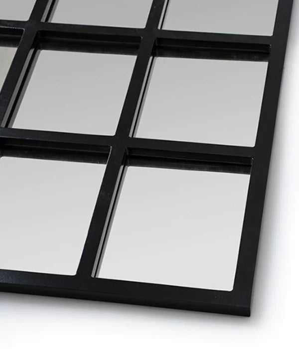 Linzy Farmhouse Mirror (Black) - MHF Decor-Delights