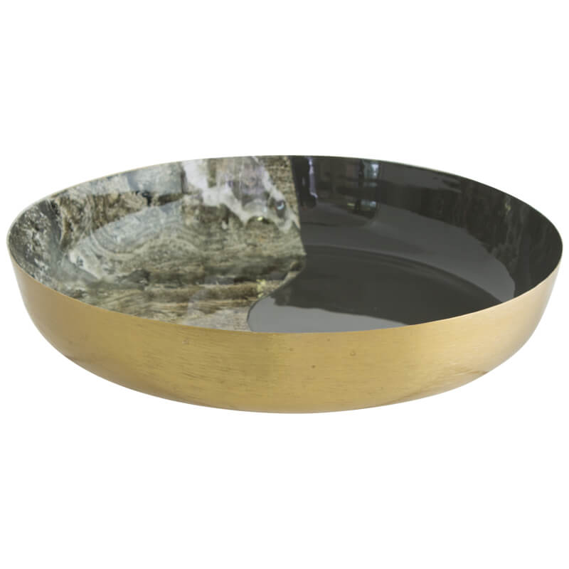 Black and Brown Marble Tray