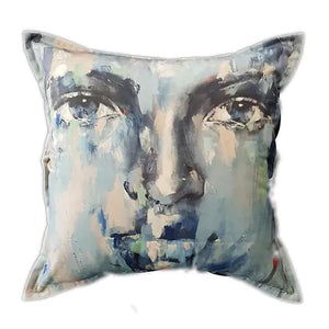 Blue Face Cushion - MHF Decor-Delights