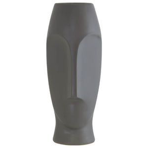 Grey Face Vase (46 cm) - MHF Decor-Delights