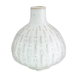 Textured Cream Vase (11 cm) - MHF Decor-Delights