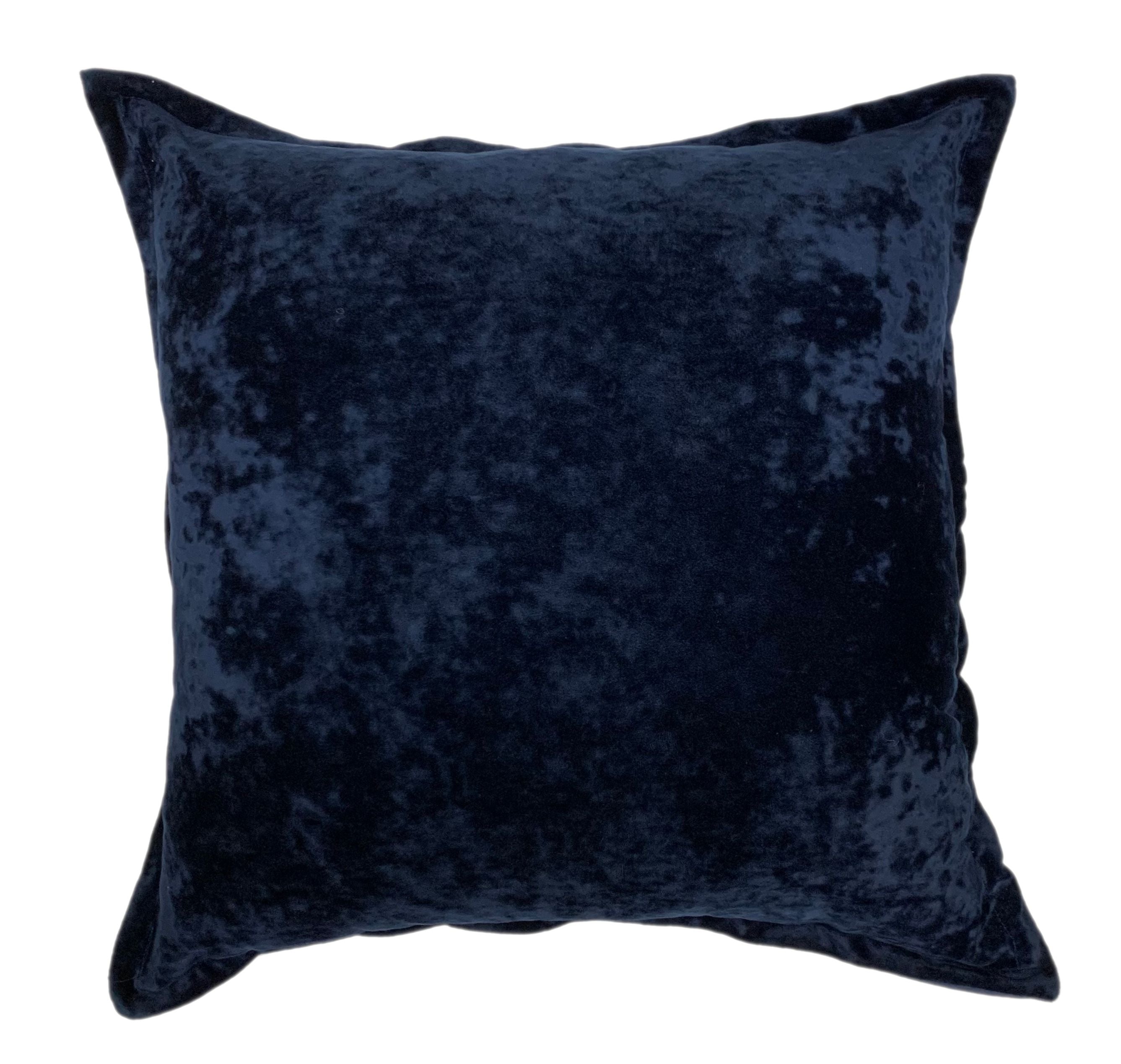 Crushed Navy Cushion - MHF Decor-Delights